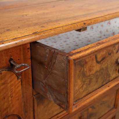 Ancient Cupboard Walnut Burl Italy XX Century