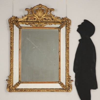 antiques, mirror, mirror antiques, antique mirror, antique Italian mirror, antique mirror, neoclassical mirror, 19th century mirror - antiques, frame, antique frame, antique frame, antique Italian frame, antique frame, neoclassical frame, 19th century frame, Carved and Gilded Eclectic Frame