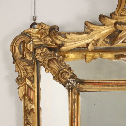 antiquariato, specchiera, antiquariato specchiera, specchiera antica, specchiera antica italiana, specchiera di antiquariato, specchiera neoclassica, specchiera del 800 - antiquariato, cornice, antiquariato cornice, cornice antica, cornice antica italiana, cornice di antiquariato, cornice neoclassico, cornice del 800,Cornice Eclettica Intagliata e Dorata