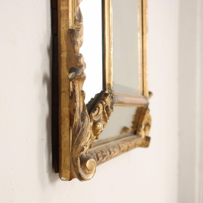 antiques, mirror, mirror antiques, antique mirror, antique Italian mirror, antique mirror, neoclassical mirror, 19th century mirror - antiques, frame, antique frame, antique frame, antique Italian frame, antique frame, neoclassical frame, 19th century frame, Carved and Gilded Eclectic Frame