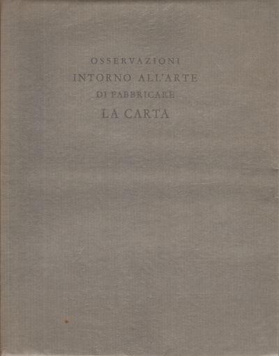 Osservazioni intorno all'arte di%,Osservazioni intorno all'arte di%