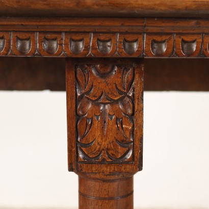 Semi-Circular Console Walnut Italy XVII-XVIII Century