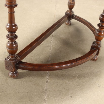 Semi-Circular Console Walnut Italy XVII-XVIII Century