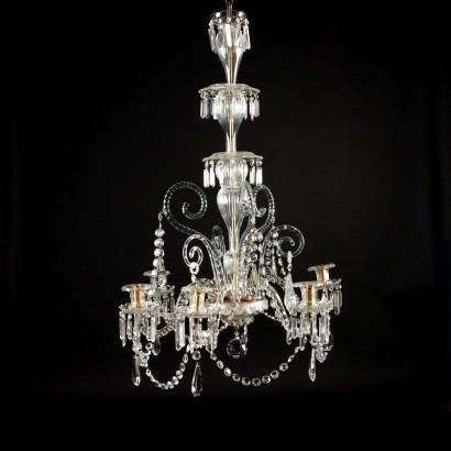 antiques, chandelier, antique chandeliers, antique chandelier, antique Italian chandelier, antique chandelier, neoclassical chandelier, 19th century chandelier, six light chandelier