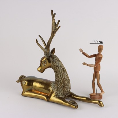 Vintage Sculpture Deer Sarreid Hollywood Regency Europe 1970s