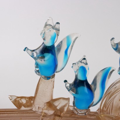 Sculpture en Verre de Murano Italie Années 1960