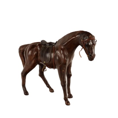 antiquités, sculpture, antiquités de la sculpture, sculpture ancienne, sculpture italienne ancienne, sculpture antique, sculpture néoclassique, sculpture du XIXe siècle, cheval en cuir