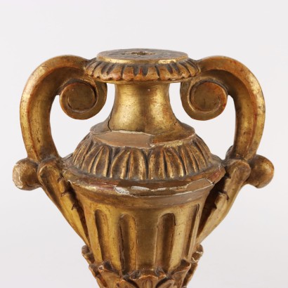 Paire de Vases en Style Néoclassique Bois Italie XIXe Siècle