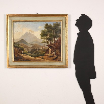 Bild von Giacomo Micheroux Öl auf Leinwand Brotbackofen XIX Jhd