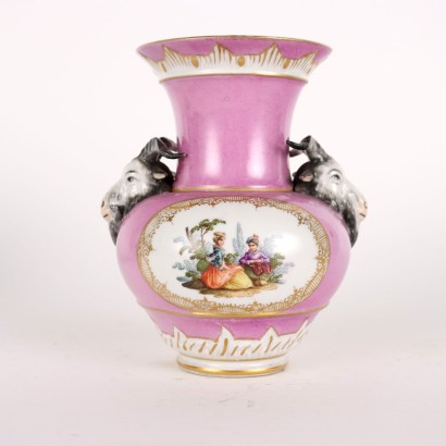 Antiquitäten, Vase, antike Vasen, antike Vase, antike italienische Vase, antike Vase, klassizistische Vase, Vase aus dem 19. Jahrhundert, Paar Berliner Porzellanvasen