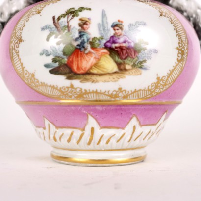 Antiquitäten, Vase, antike Vasen, antike Vase, antike italienische Vase, antike Vase, klassizistische Vase, Vase aus dem 19. Jahrhundert, Paar Berliner Porzellanvasen