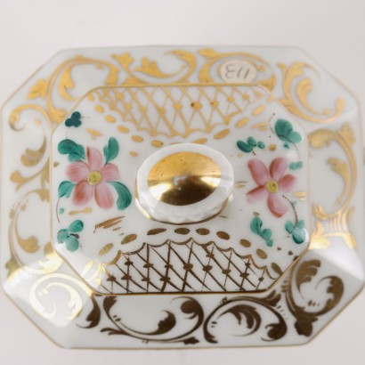 antiquités, céramiques, antiquités en céramique, céramiques anciennes, céramiques italiennes anciennes, céramiques anciennes, céramiques néoclassiques, céramiques du XIXe siècle, Service à thé et café en porcelaine