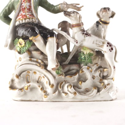 Sculpture Porcelaine Meissen Jeune Courtisan Allemagne \'800 Céramiques