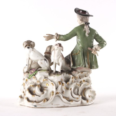 Sculpture Porcelaine Meissen Jeune Courtisan Allemagne \'800 Céramiques