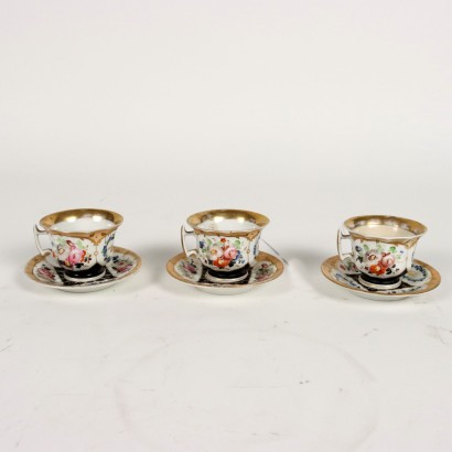 antiques, ceramics, ceramic antiques, ancient ceramics, ancient Italian ceramics, antique ceramics, neoclassical ceramics, 19th century ceramics, porcelain tea set