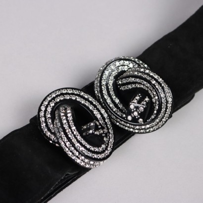 Cintura Vintage Nera con Strass