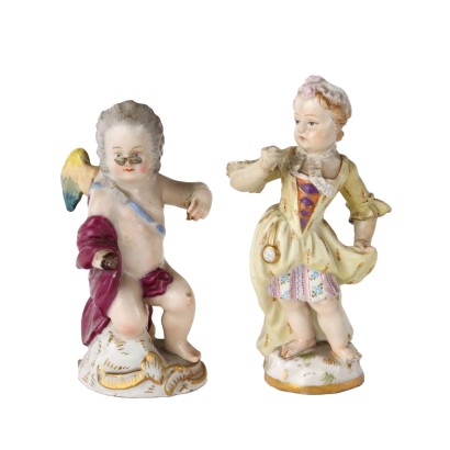 Sculptures Anciennes Porcelaine Meissen Figure Allemagne '800