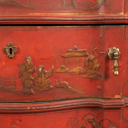 antigüedades, solapa, solapas antiguas, solapa antigua, solapa italiana antigua, solapa antigua, solapa neoclásica, solapa 800, Trumeau en estilo Chinoiserie