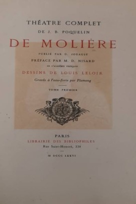 Théatre complet de J.B. Poquelin de