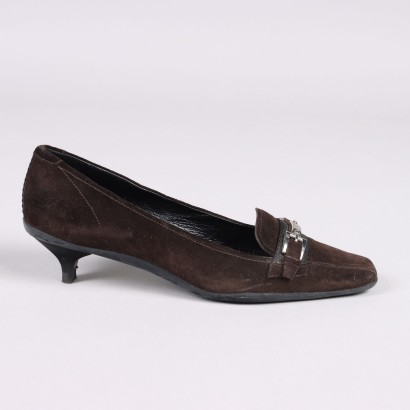 Prada Suede Loafer with Heel