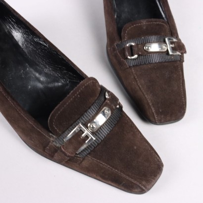 Prada Suede Loafer with Heel