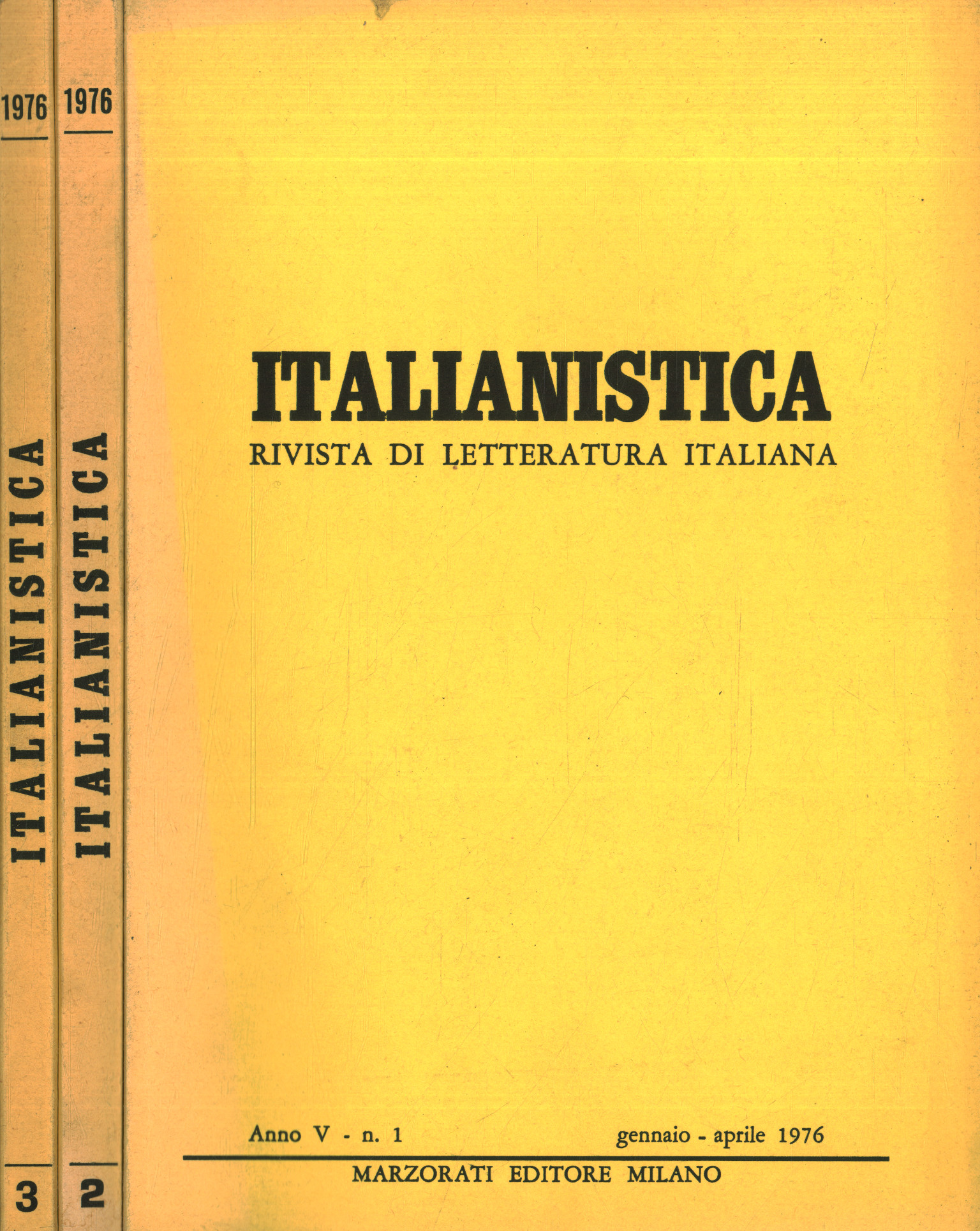 Italianistica: Zeitschrift für italienische Literatur