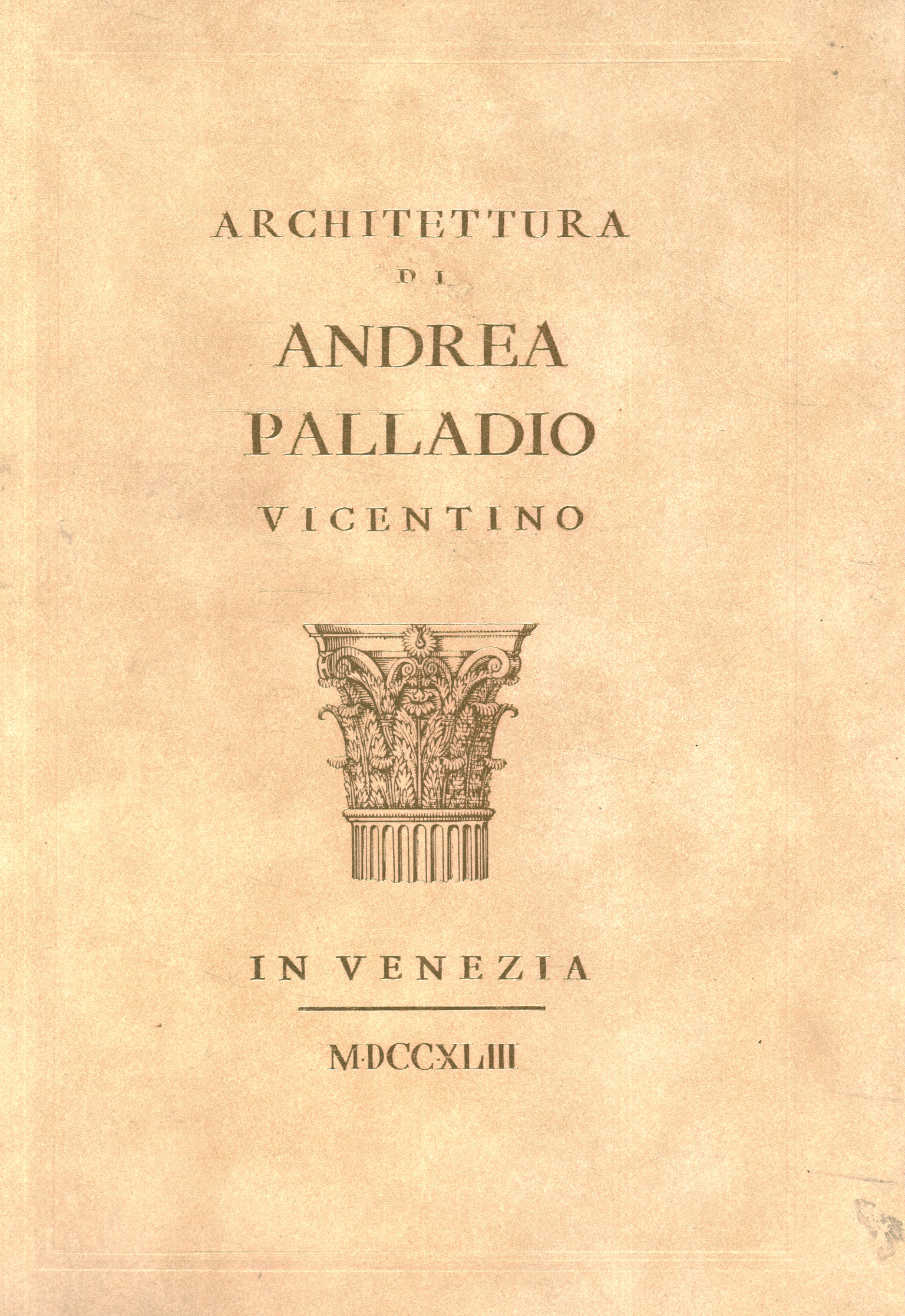 Architektur von Andrea Palladio aus Vicenza%