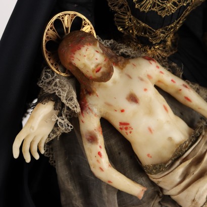 Our Lady of Sorrows with Christ in Wax