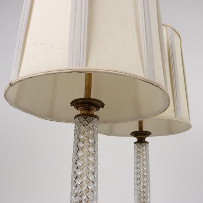 Coppia di Lampade Cristal et Bronze Pa