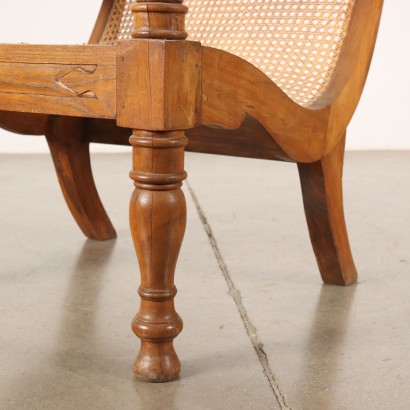 Armchair with reed seat