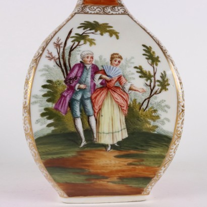 Pareja de Jarrones de Porcelana Dresden