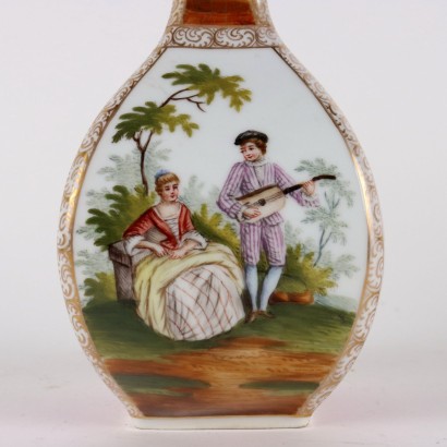 Pareja de Jarrones de Porcelana Dresden