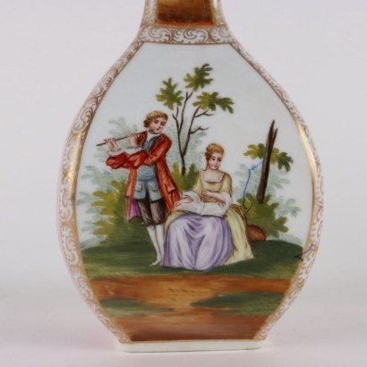 Pareja de Jarrones de Porcelana Dresden