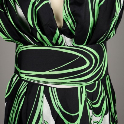 Robe Vintage Noire et Verte