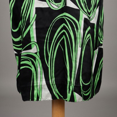 Vintage Black and Green Dress