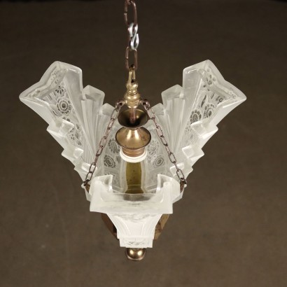 Lustre avec Verre Satiné