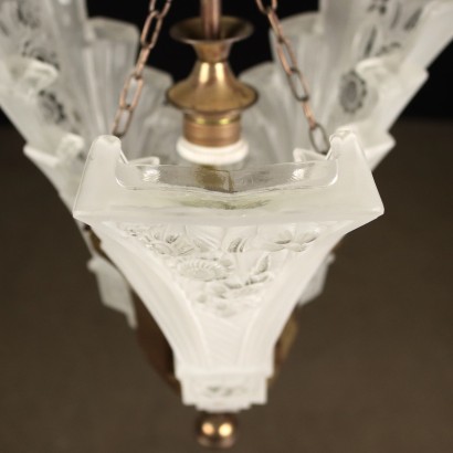 Lustre avec Verre Satiné