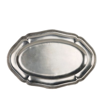 Oval Tray in Silver