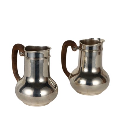 Pair of Carafes in Silver Teghini F