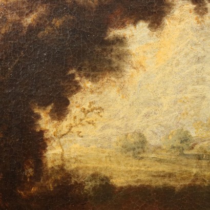 Landscape Painting with Buildings and Figures