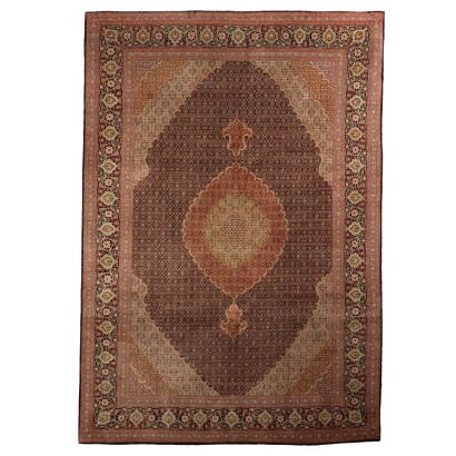 Tapis Asiatique Coton Laine Noeud Fin 293 x 204 cm