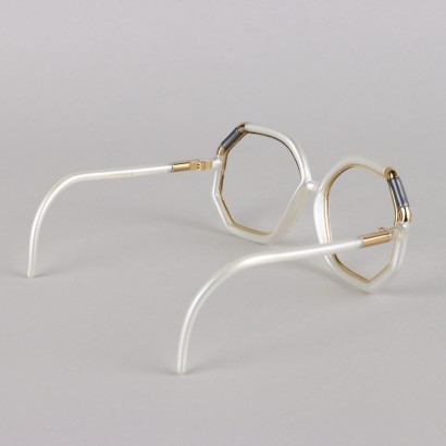 Ted Lapidus Glasses White Silver