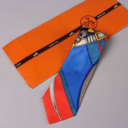 Hermes Colored Vintage Tie ,Hermès Colored Vintage Tie