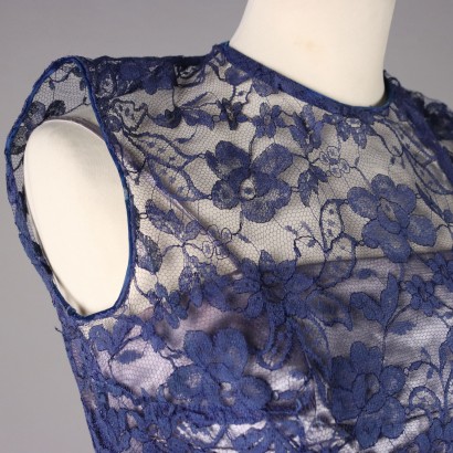 Vintage Blue Lace Dress