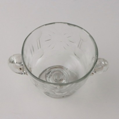 Taza de cristal Mur y jarrón pequeño.