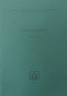 Studi filosofici XXXVIII 2015