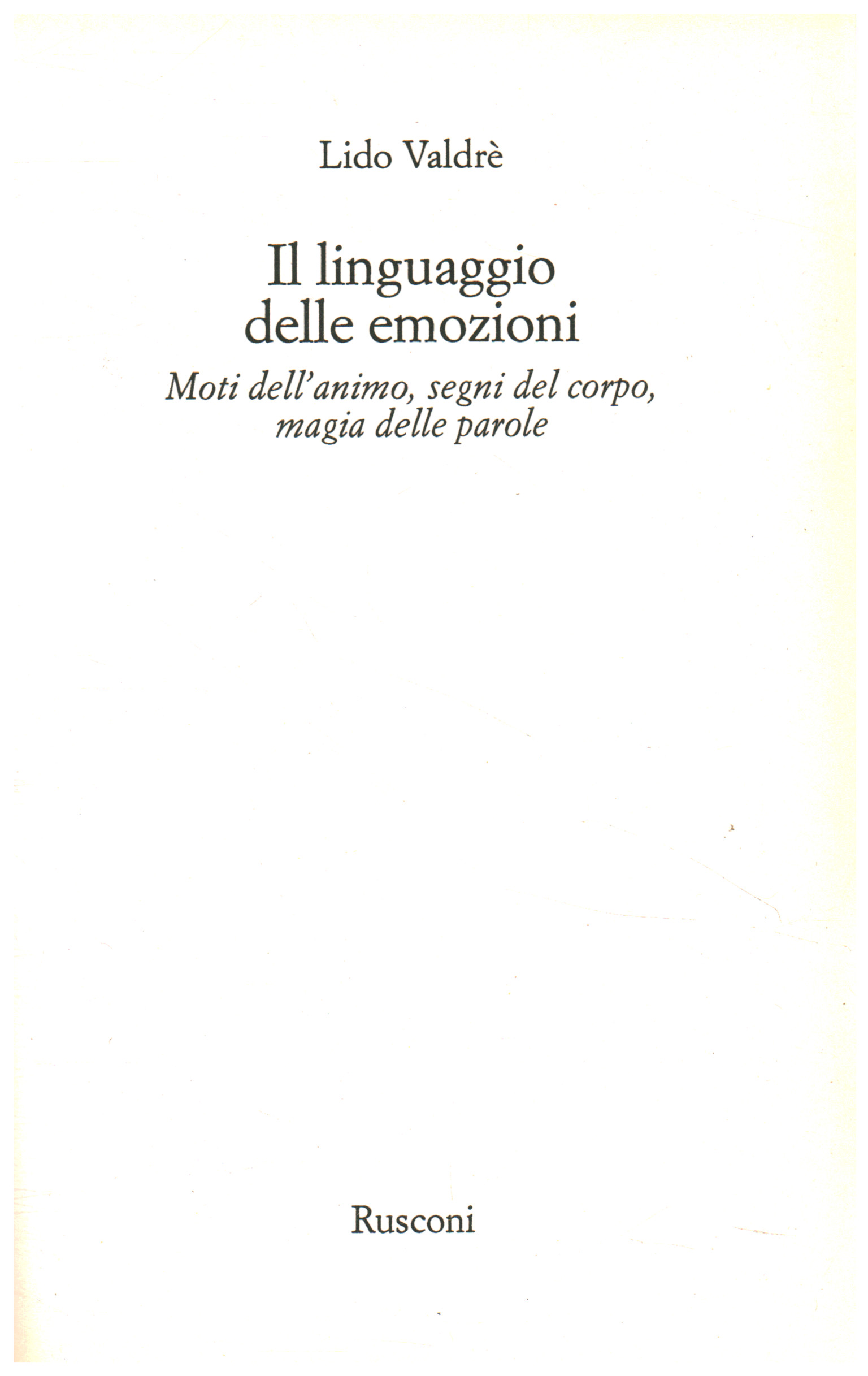 Il linguaggio delle emozioni