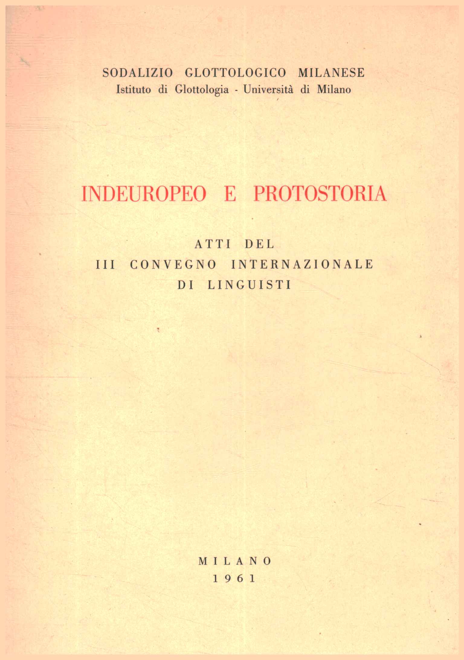 Indoeuropeo e protostoria