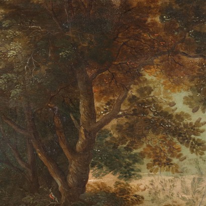 Painted with Scene of Healing 17th century, Scene of miraculous healing