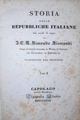 Historia de las repúblicas italianas del se.